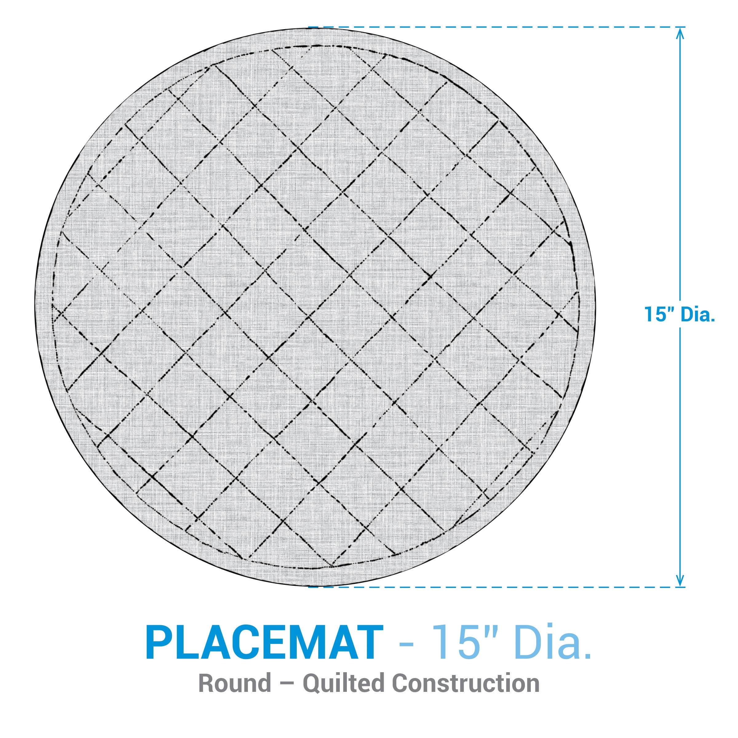 Split P Sleigh Bell Plaid Quilted Placemat Set of 4