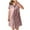 Pink, variant on TAGOLD Womens Evening Dress,Summer Dress for Womens,New Women's Solid Color Simulated Silk Shirt Nightwear Loose And Sexy V-neck Short Sleeve Pajamas Home Clothing