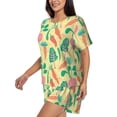 thumbnail image 3 of Womens Pajama Sets With Pocket, Cute Carrot Vegetables Lounge Sets Short Sleeve Sleepwear PJ Sets for Women, 3 of 6