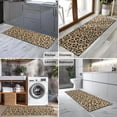 thumbnail image 2 of Brown and Black Leopard Print Kitchen Rug Mat,Kitchen Runner Rugs Non Skid Washable,Decorative Kitchen Floor Mats for Kitchen,Sink,Laundry,17"X47", 2 of 5