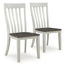 Signature Design by Ashley Darborn Farmhouse 18" Two-Tone Dining Chair, Set of 2, Gray & Brown