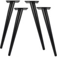 thumbnail image 1 of 4 Pack 30cm Length Metal Table Legs For Modern Furniture Dresser Cabinet Desk Chair Ottoman Replacement Furniture Support Legs 800kg Capacity, 1 of 5