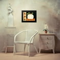 thumbnail image 4 of Deming, Bernadette 18x15 Black Modern Framed Museum Art Print Titled - White Pumpkin, Leaves and Acorns, 4 of 5