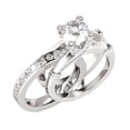 thumbnail image 2 of HOARBOEG 2 In 1 Creative Combination Ring Set With Zircon And Versatile Fashion Ring, 2 of 5