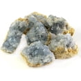 thumbnail image 3 of Nvzi Cristales de celestita, cúmulos de cristales, cristales en bruto, cristal de calcita azul (100-150 g), 3 of 5