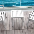 thumbnail image 6 of Home Square 2 Piece Square Resin Patio Side Table Set in White, 6 of 10