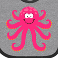 thumbnail image 4 of Inktastic Octopus Sea Creature Pink Girls Girls Baby Bib, 4 of 4