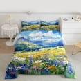 thumbnail image 2 of Manfei Kids Vibrant Groovy Bedding Comforter Set, Daisy Flower Floral Twin Comforter Sets, Western Farmhouse Reversible Bedding Set, Ultra Soft Home Decor, 2pcs, 2 of 8