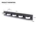 thumbnail image 7 of Miniyam Hard-Wired Vanity Light, 5-Light Modern Acrylic Wall Fixture for Bathroom Mirror Lighting, 7 of 7
