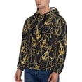 thumbnail image 2 of Hoodies for Men - golden anchor chain navyblue Long Sleeve Comfrt Men'S Fashion Hoodies & Sweatshirts, Sweatshirts for Men Hoodies Pullover Clothing Clothes with Pouch, 2 of 7