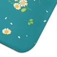 thumbnail image 3 of Floral Dish Drying Mat with Daisies for Kitchen Countertop Absorbent Microfiber Dish Rack Mat Spring Summer Drainer Pad Foldable 18x24 Inch, 3 of 5