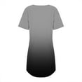thumbnail image 6 of Sngxgn Nightgowns for Women Soft Cotton Sleep Shirts Short Sleeve Sleepwear(Grey,M), 6 of 6