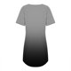 thumbnail image 5 of Gibobby Pijamas para mujer Camisón de manga corta con estampado degradado y cuello redondo para mujer, camisón cómodo(Gris,CH), 5 of 5
