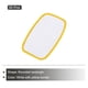thumbnail image 3 of Uxcell 30 piezas de parches en blanco para sublimación, 10x6cm/3.94x2.36 pulgadas, tela para transferencia de calor, blanco con borde amarillo, 3 of 7