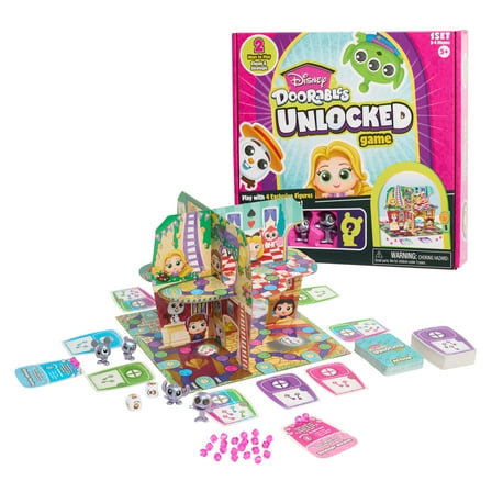 Disney Doorables Unlocked! Board Gam, kids Toys for Ages 6  (Walmart Exclusive)