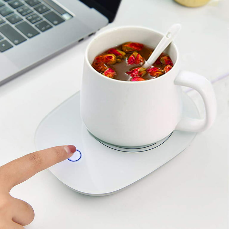 Smart Electric Coffee Mug Warmer Milk Beverage Heater Pad Cup Set Auto Shut  Off