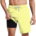 thumbnail image 2 of Vetsdori Dry Fit Shorts for Men Summer Casual Short Pants Lining 2 in 1 Beach Swim Trunks,Hombre Mens Shorts Breathable,Size S, 2 of 6