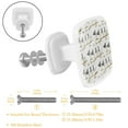 thumbnail image 2 of 4 Pieces Set Drawer Pulls Handle Square Wardrobe Cabinet Knobs with Stainless Steel Screws Furniture Kitchen Decor, 2 of 5