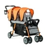 Foundations Triple Stroller 3 Seat Trio Sport, Orange