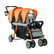Foundations Triple Stroller 3 Seat Trio Sport, Orange
