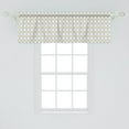 thumbnail image 2 of Ambesonne Retro Window Valance, Star Shapes Dots, 54" X 18", Pale Yellow Warm Taupe, 2 of 3