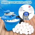 thumbnail image 3 of Pool Filter Balls for Above Ground Pool,0.44lbs Pool Filter Balls for Sand Filter,Reusable Eco-Friendly Fiber Filter Media Balls Instead of Sand,Filter Balls Pool for Sand Filter Pump, 3 of 11