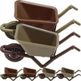 thumbnail image 1 of 6pcs Miniature Wheelbarrow Toy Mini Wheelbarrow Model Yard Garden Accessory, 1 of 5