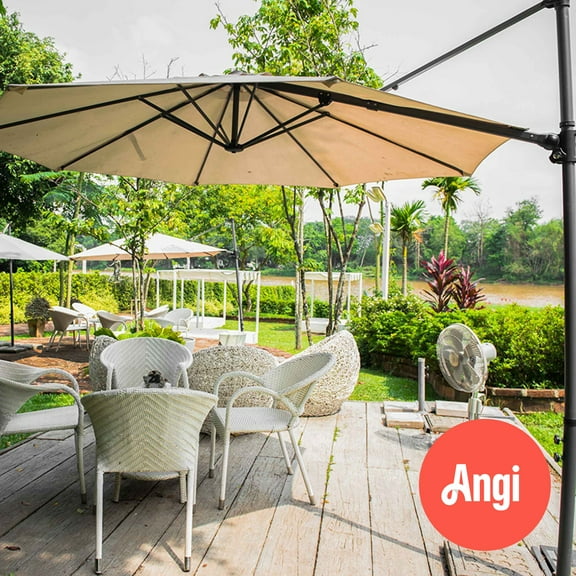 Offset Patio Umbrella Installation