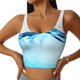 thumbnail image 1 of Balery Crystal Clear Water Splash Sujetadores deportivos con espalda cruzada para mujer, acolchados, sin costuras, de alto impacto, ideales para yoga, gimnasio, entrenamiento y fitness.-Large, 1 of 8