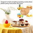 thumbnail image 6 of Wooden Tray Heart-Shaped Cheese Board Salad Cake Plate Decoration For Snacks Candied Fruits Valentine'S Day Decoration, 6 of 9