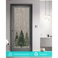 thumbnail image 5 of Window Privacy Film, Green Christmas Tree UV Sun Blocking Window Tint Film Heat Control One Way Blackout Window Film, Xmas Snowflake Watercolor Grey Non Adhesive Static Cling Sticker 35.4x78.7 In, 5 of 7