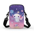thumbnail image 2 of HELLHERO Rose Casual Travel and Double Zipper Polyester Adjustable Crossbody Bag Men, Women 4.33"x1.97"x7.09", 2 of 7