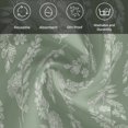 thumbnail image 6 of Dark Green Botanical Cloth Napkins, Pastoral Elegant Spring Floral Washable and Reusable Dinner Napkins Set of 6, Table Napkin for Kitchen Party Birthday Wedding Hotel Housewarming 20"x20", 6 of 9