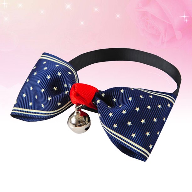 KAKOWELY Collar De Lazo Para En Color Azul Con De Lunares Y Para Mascotas