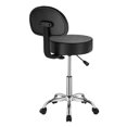 thumbnail image 2 of STAWAY Tabouret Roulant Réglable avec Dossier, Capacité de 450 lbs, Coussin Épais, Roues Silencieuses - Parfait pour Salon, Bureau et Usage Domestique, 2 of 9