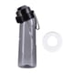 thumbnail image 1 of Botella Bebida 650 ML Con Sabor A Pajita para Acampar Senderismo Pesca (Negro), 1 of 9