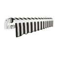 thumbnail image 7 of Awntech 20' x 10' Maui Manual Patio Retractable Awning, Black/White Stripe, 7 of 7