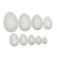 thumbnail image 2 of 9 huevos de espuma de Pascua para pintar, sin pintar, color blanco, para proyectos decorativos. estilo A, 2 of 8