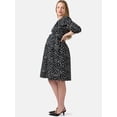 thumbnail image 3 of Ingrid & Isabel For Every Belly Women’s Maternity Midi Cotton Dress, Sizes S-XXL, 3 of 8