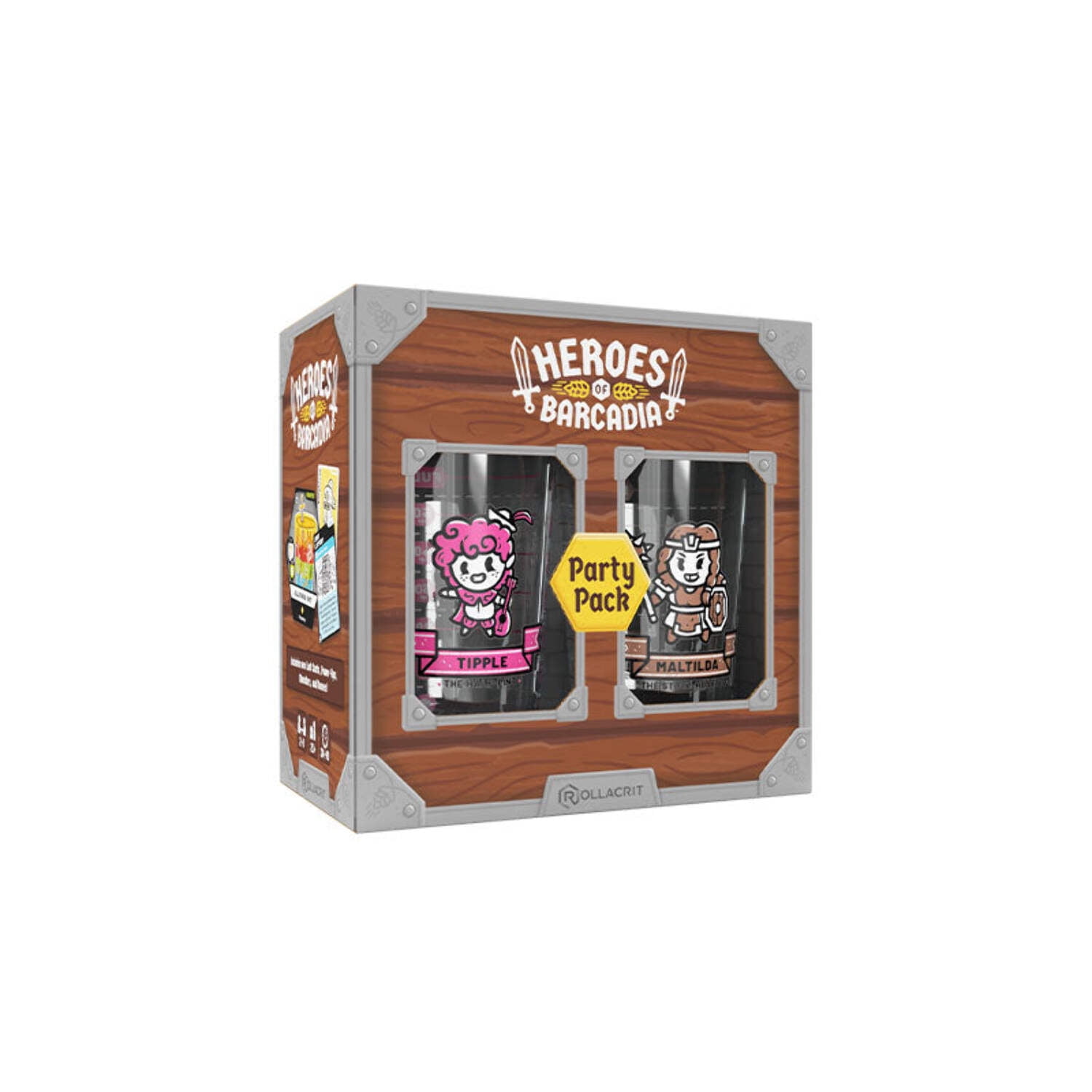 Rollacrit: Heroes of Barcadia Board Game: Party Pack Expansion