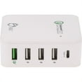 thumbnail image 2 of SIIG Multi-Flex Foldable 5-Port Charging Station with Type-C & QC3.0 Outputs 45W - White, 2 of 4
