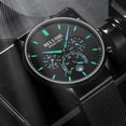 thumbnail image 5 of Belushi New Chronograph Luminous Fashion Waterproof Es Steel Belt Quartz Watch Men's Watch, 5 of 6