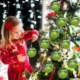thumbnail image 1 of Adorno Navideo De Manzanas En Forma De Bola, Decoracin Festiva Para El Hogar, 20 Cm De Dimetro, De Vidrio, Ideal Para La Temporada Navidea, Decoracin Colgante, Detalles En Rojo Y, UKHBMC, 1 of 8