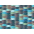 thumbnail image 1 of Ahgly Company Machine Washable Indoor Rectangle Transitional Purple Navy Blue Area Rugs, 7' x 9', 1 of 7