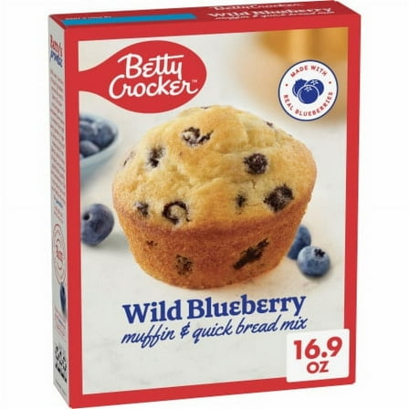 Pack of 2 - Betty Crocker Wild Blueberry Muffin and Quick Bread Mix 16.9 oz