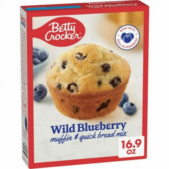 Pack of 2 - Betty Crocker Wild Blueberry Muffin and Quick Bread Mix 16.9 oz