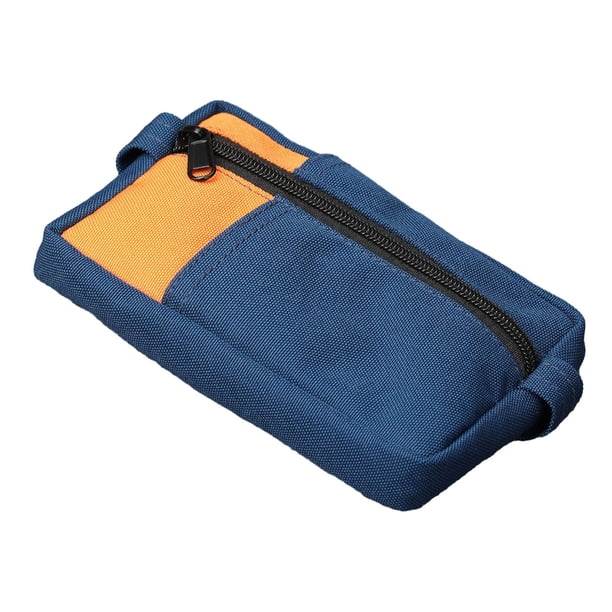 Bolsa de utilidad, bolsa de herramientas de utilidad, ligera, portátil, con bolsillo con cremallera, organizador de herramientas para acampar al aire Azul