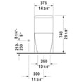 thumbnail image 2 of Duravit 2133010005 375 x 715 mm Starck 2 Toilet - White, 2 of 7