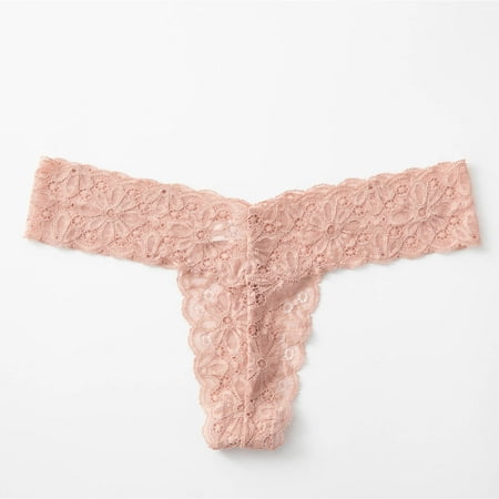 DondPO Womens Underwear Panties for Women Women s Stretch Bikini G-String Panty Lace Trim 5 Colors Comfy Sexy Underwear Lingerie for Women Seamless Underwear Cotton Underwear Pink S