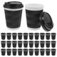 thumbnail image 1 of 50 sets taza de café desechable de café espesado anti-planchado de papel corrugado, 1 of 4